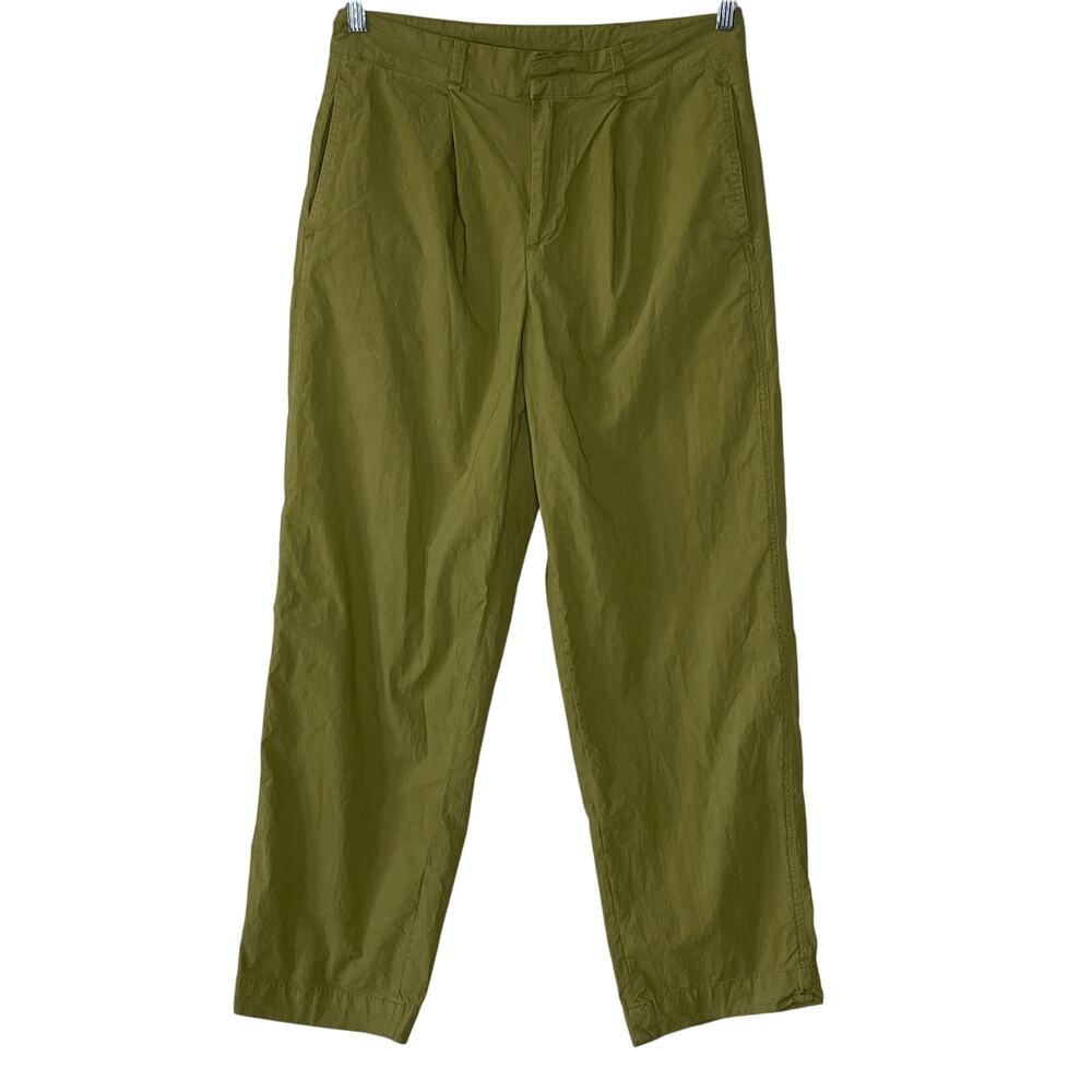 Free People Green High Waisted Luca Barrel Pants Size 8
